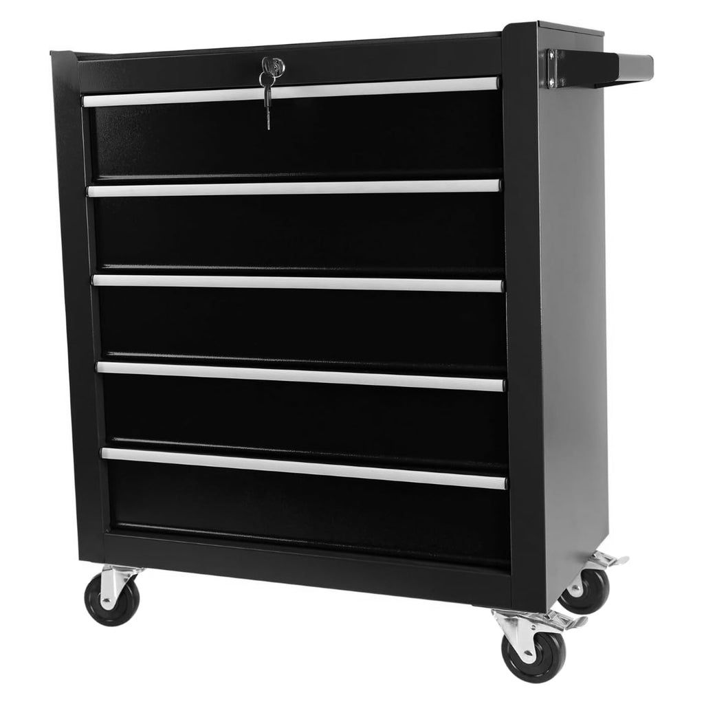 Leoglint High Capacity Rolling Tool Chest with Wheels and Drawers, 5-Drawer Tool Storage Cabinet