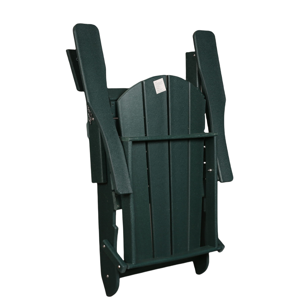 Leoglint Folding Adirondack Outdoor Chair, Relaxing Stackable Arm Rest Ergonomic HDPE All-Weather Adirondack Chair