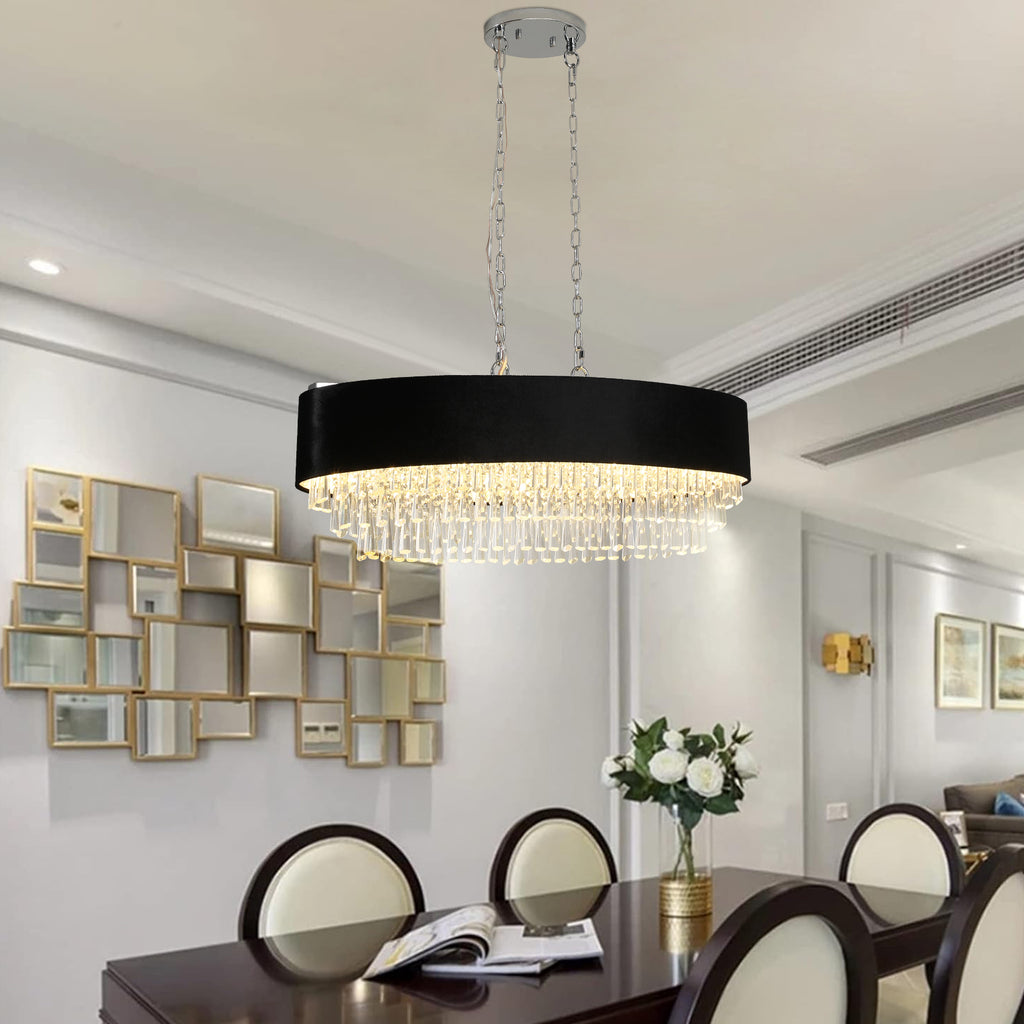 Leoglint Pendant Modern Crystal Chandelier for Living-Room Cristal Lamp Luxury Home Decor Light Fixture