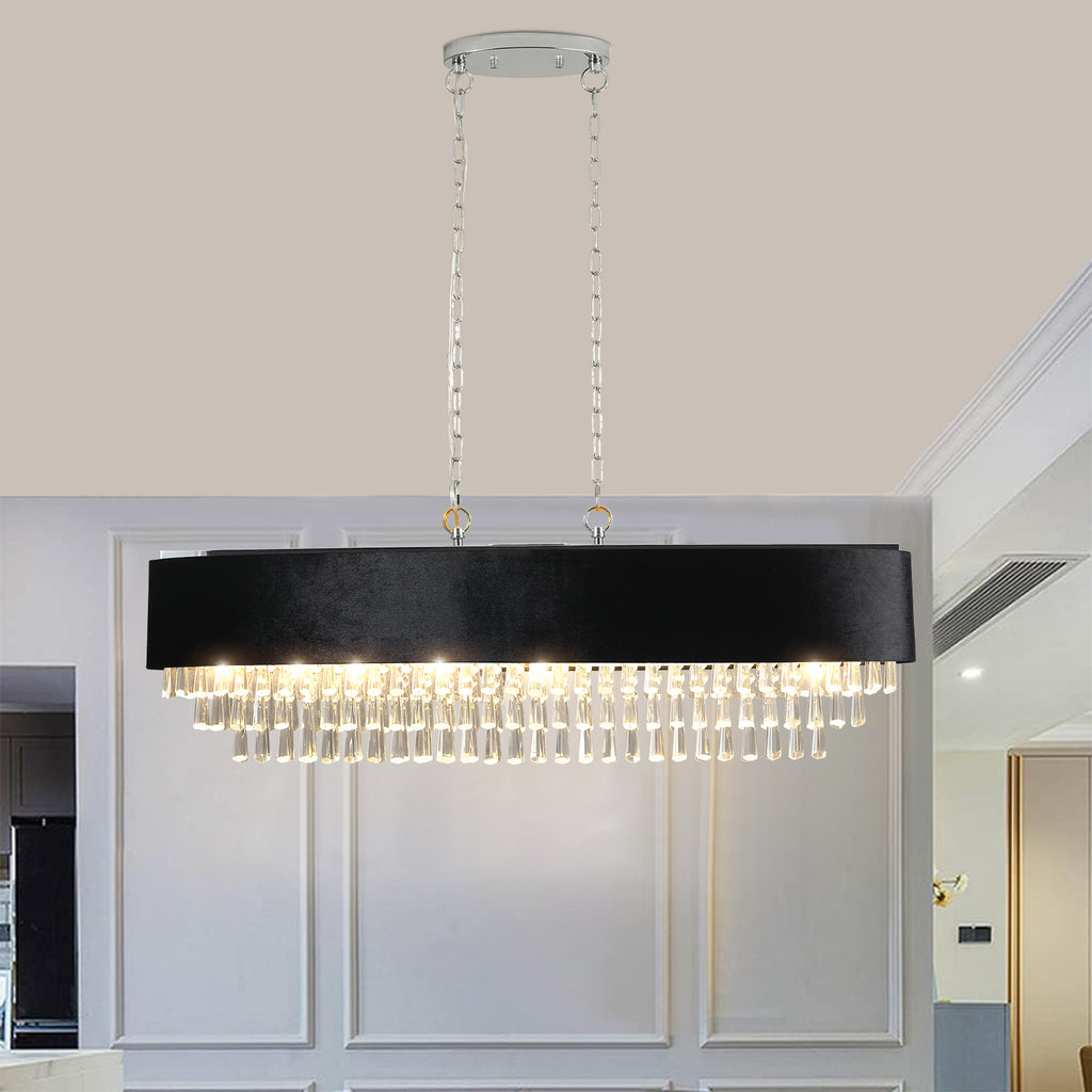 Leoglint Pendant Modern Crystal Chandelier for Living-Room Cristal Lamp Luxury Home Decor Light Fixture