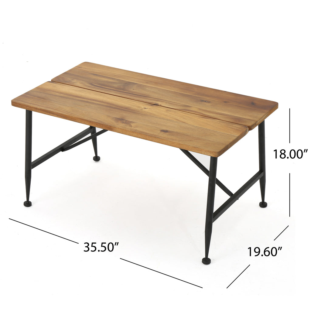 Leoglint OCALA INDUSTRIAL WOOD + METAL COFFEE TABLE