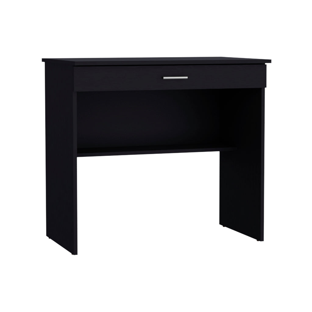 Leoglint 80 C Writting Office Desk, Compact Workstation with Drawer and Lower Shelf