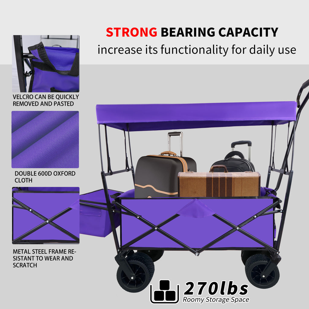 Leoglint Garden cart Outdoor Garden Park Utility kids wagon portable beach trolley cart camping foldable folding wagon