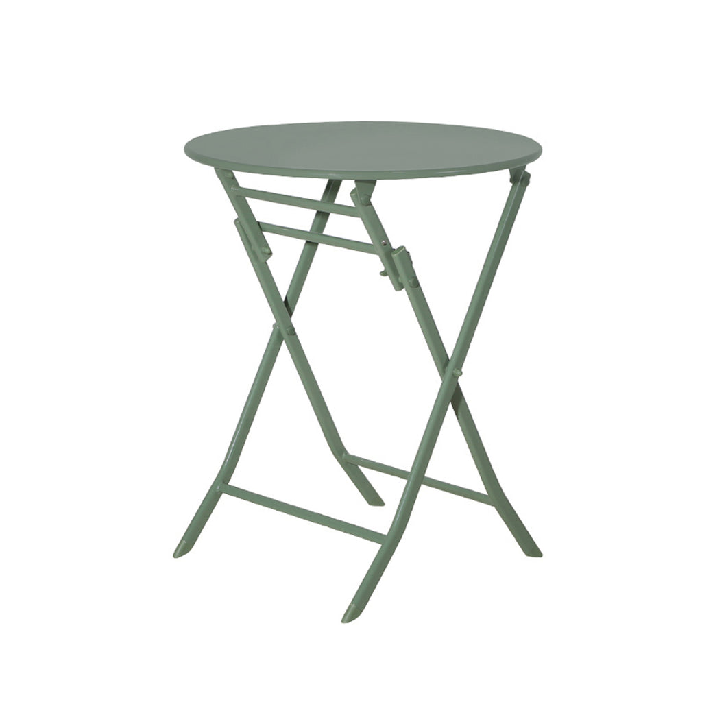 Leoglint 3 Piece Patio Bistro Set of Foldable Round Table and Chairs,Outdoor Chair, Dark Green