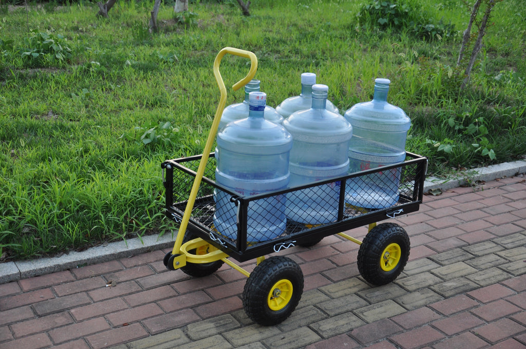 Leoglint Wagon Cart Garden cart trucks make it easier to transport firewood