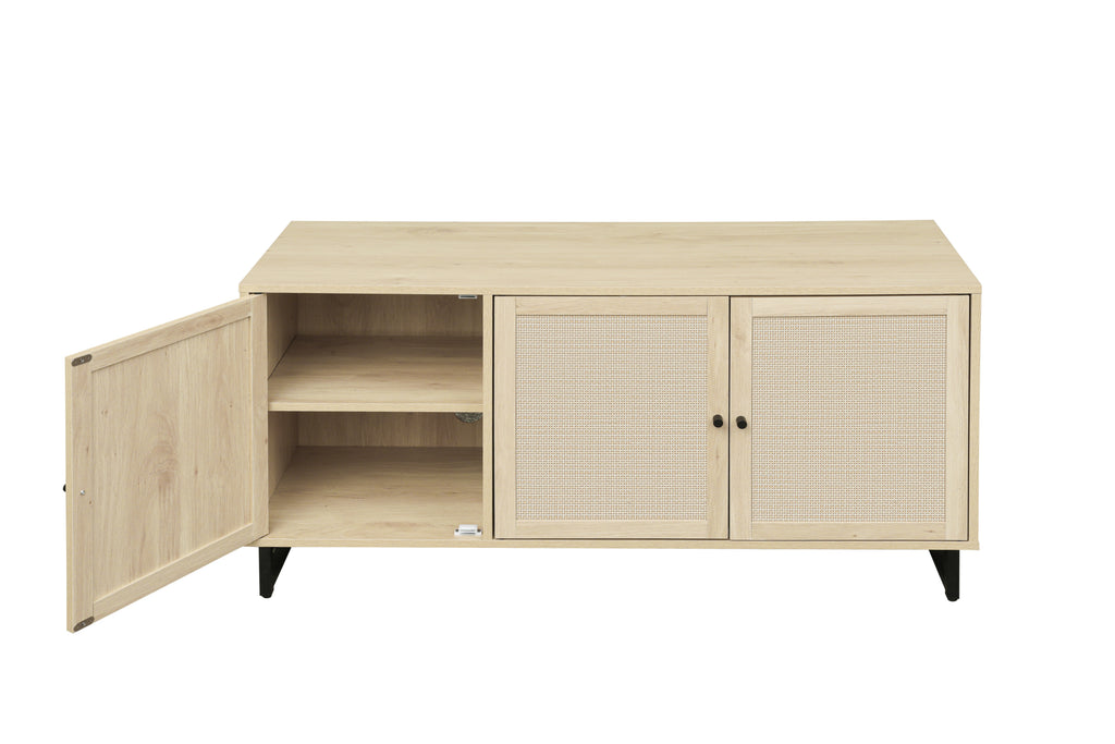 Leoglint 3 Door Cabinet,Sideboard Accent Cabinet, Storage Cabinet for Living Room, Hallway Entryway Kitchen