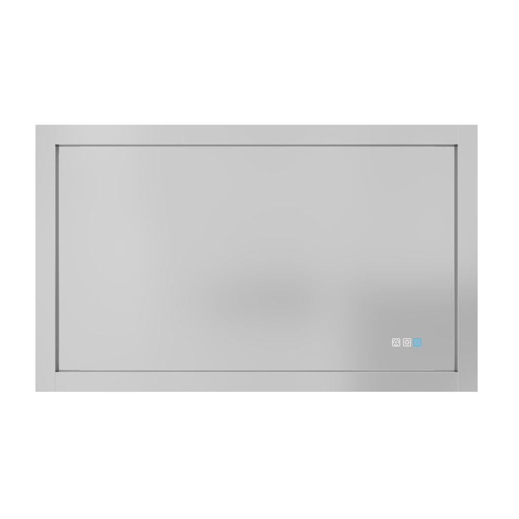 Leoglint LED Bathroom Mirror with side lighting, 40 x 24 inch, Anti Fog, Dimmable,Three Color Temper,Vertical & Horizontal Wall Mounted Vanity Mirror(40x24)