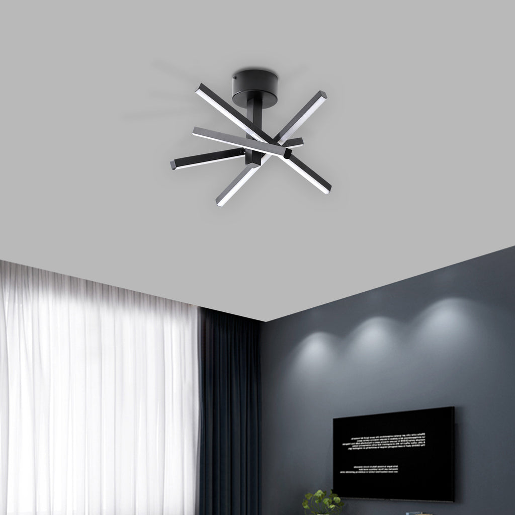 Leoglint Pendant LED Semi Flush Mount Ceiling lamp Chandelier