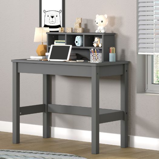 Leoglint ACME Logan Writing Office Desk, Gray Finish 92995