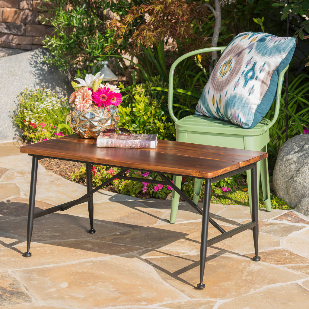 Leoglint OCALA INDUSTRIAL WOOD + METAL COFFEE TABLE