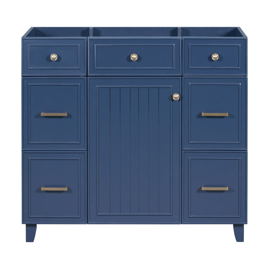 Leoglint [Cabinet Only] 36" Bathroom Vanity-Blue