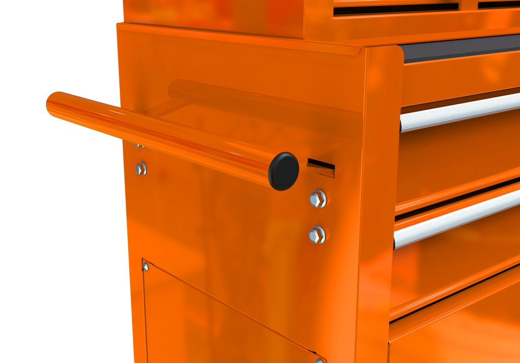 Leoglint High Capacity Rolling Tool Chest with Wheels and Drawers, 8-Drawer Tool Storage Cabinet--ORANGE