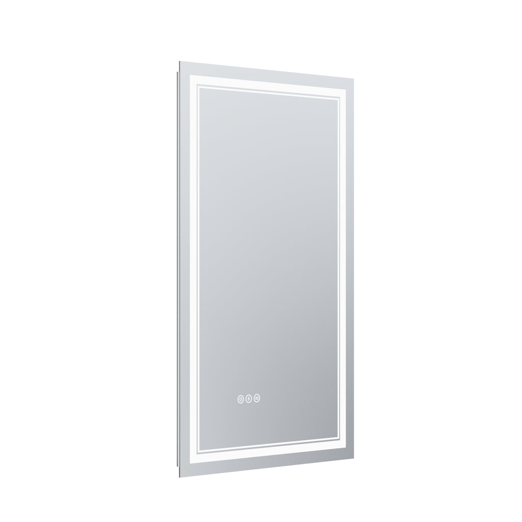 Leoglint LED Bathroom Mirror, 24x40 inch Bathroom Vanity Mirrors with Lights, Mirrors for Wall with Smart Touch Button, Anti-Fog, Memory Function, Stepless Dimmable Makeup Mirror (Horizontal/Vertical)