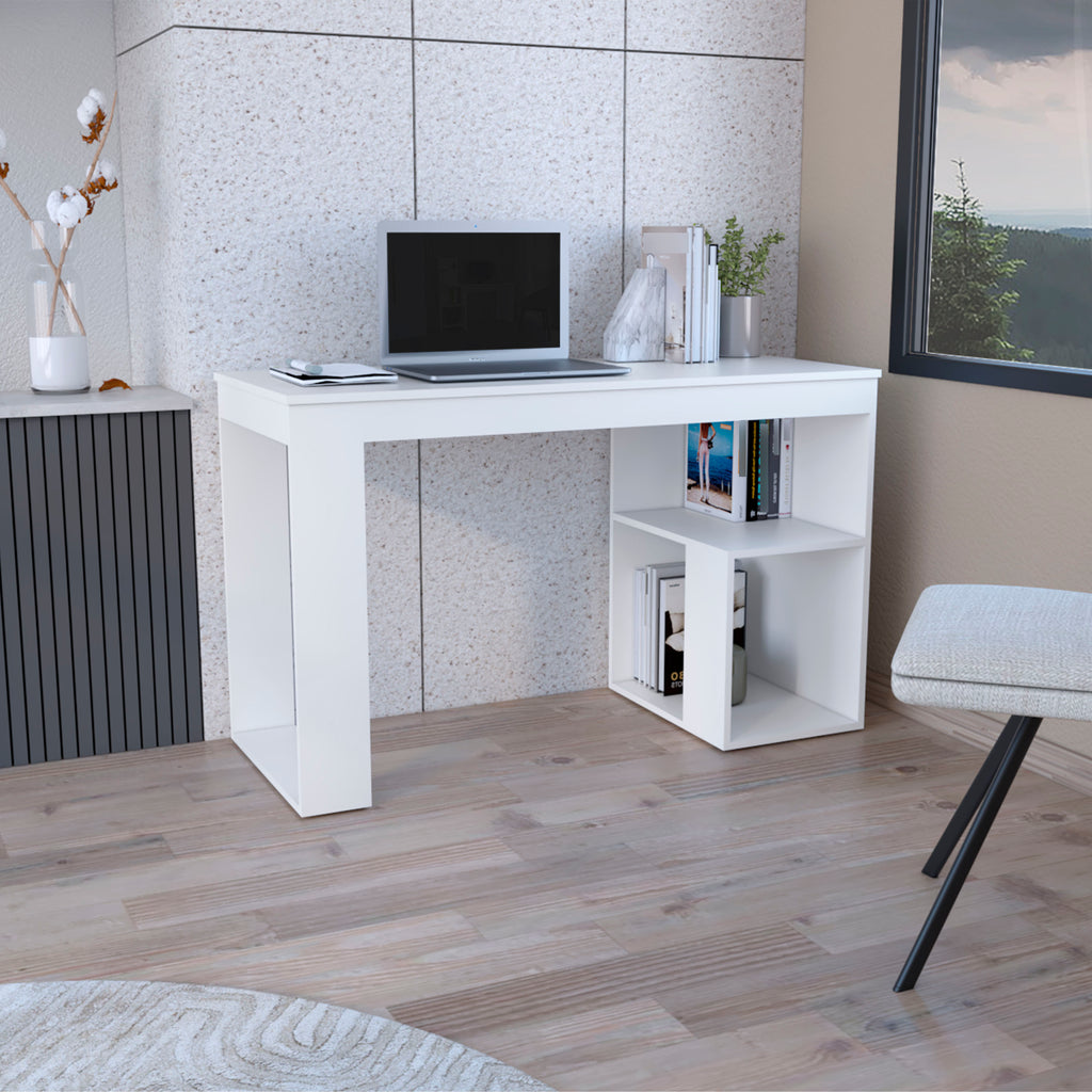 Leoglint Astana Writing Office Desk, Two Shelves