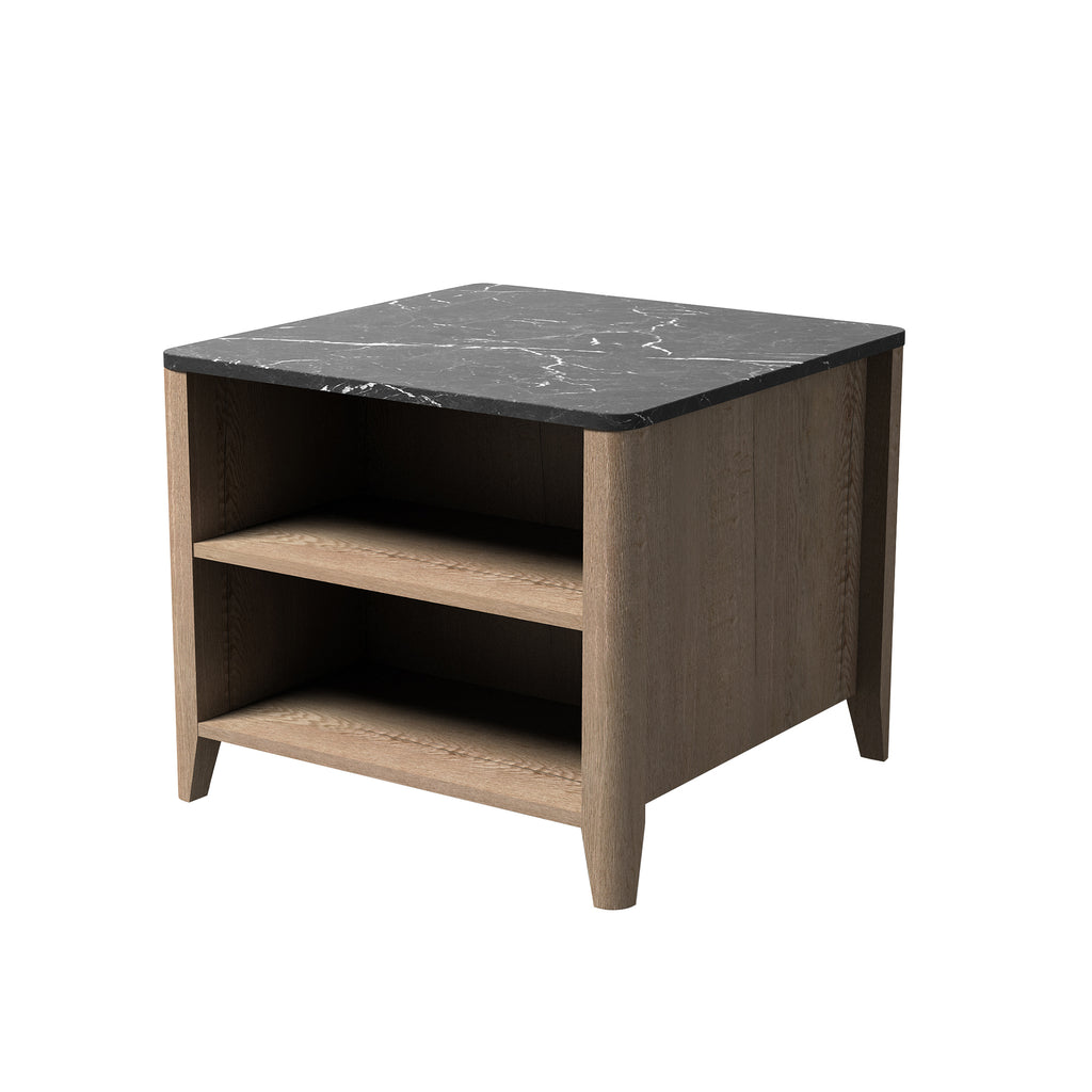 Leoglint Tobacco Wood Grain Coffee Table. Nightstand