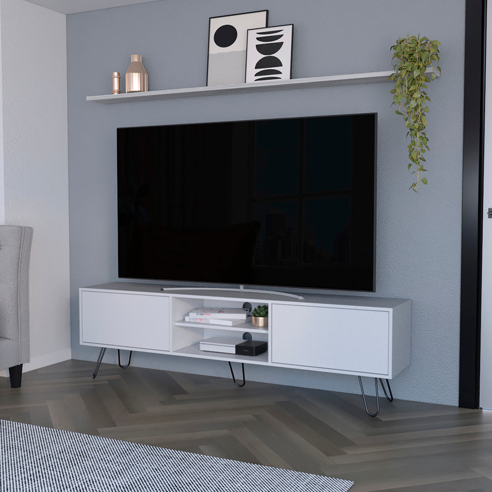 Leoglint Tv Stand Franklin, Living Room, White