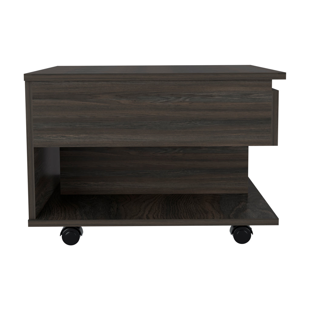 Leoglint Luanda Lift Top Coffee Table, Casters, One Shelf -Espresso