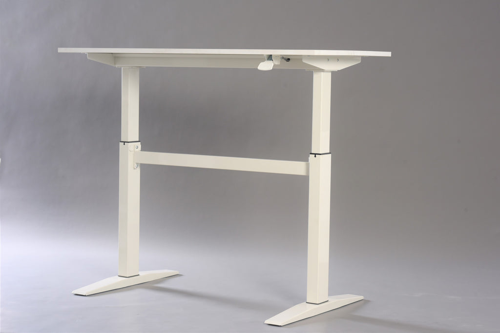 Leoglint 47" Tech Office Desk Standing and Adjustable Desk In White