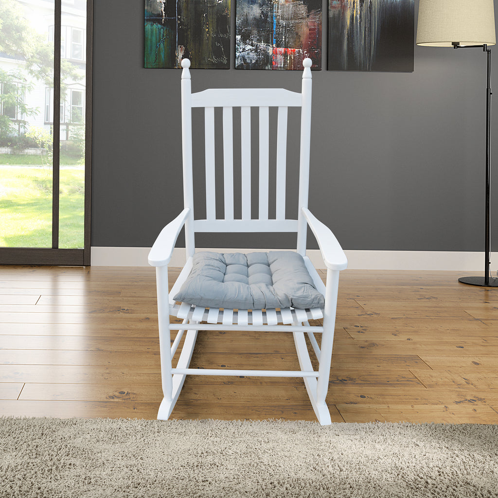 Leoglint wooden porch rocker Outdoor chair  WHITE, without mat