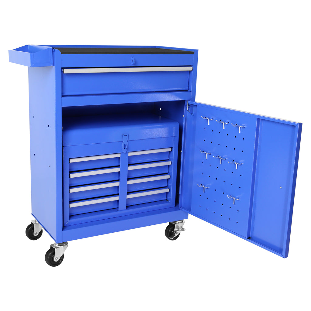 Leoglint 5-Drawer Rolling Tool Chest, High Capacity Tool Storage Cabinet W/Lockable Wheels, Adjustable Shelf & Anti-Slip Liner, Detachable Tool Box Organizer, Rolling Tool Cabinet