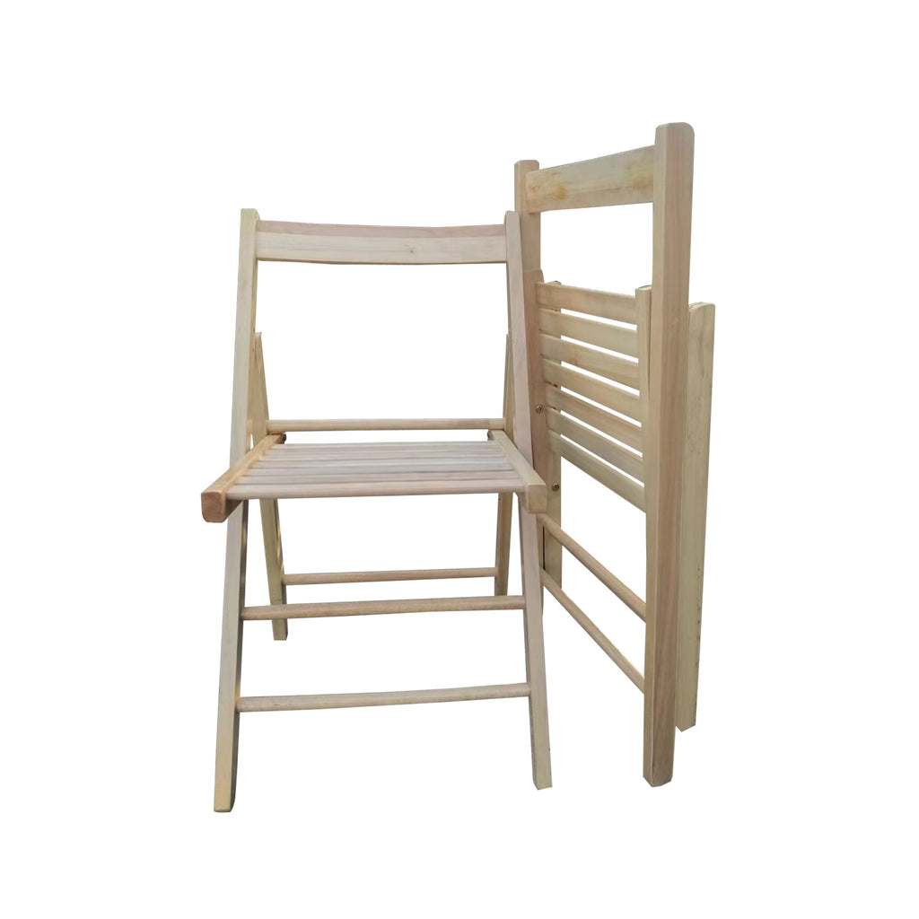 Leoglint FOLDING OUTDOOR CHAIR-2/S, FOLDABLE STYLE -NATURAL