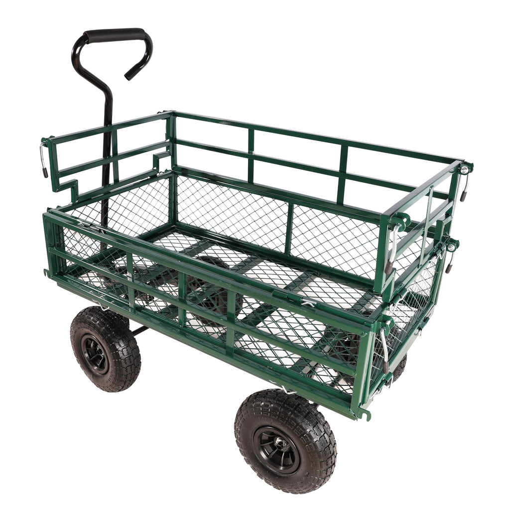 Leoglint Wagon Cart Garden cart trucks make it easier to transport firewood