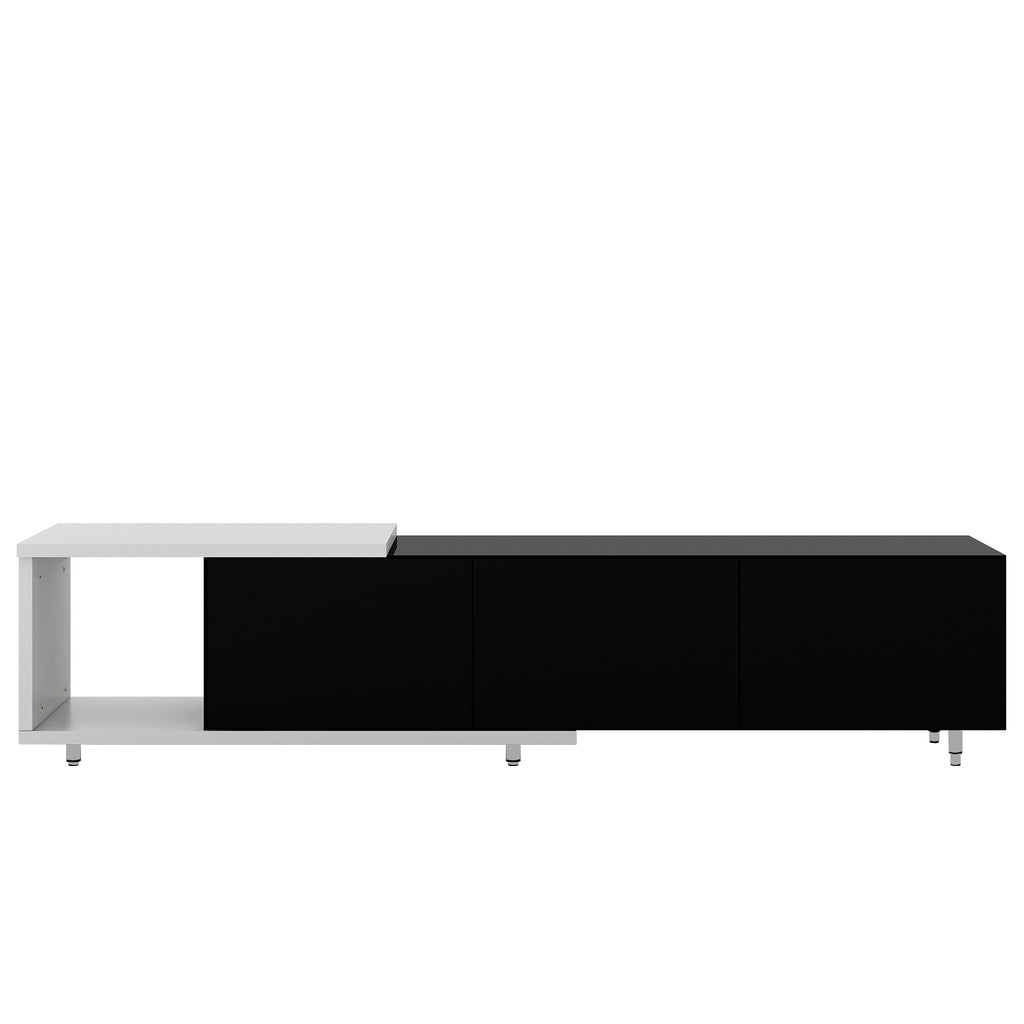 Leoglint U-Can Modern ,Stylish TV Stand  TV Cabinet for 80+inch TV, Black