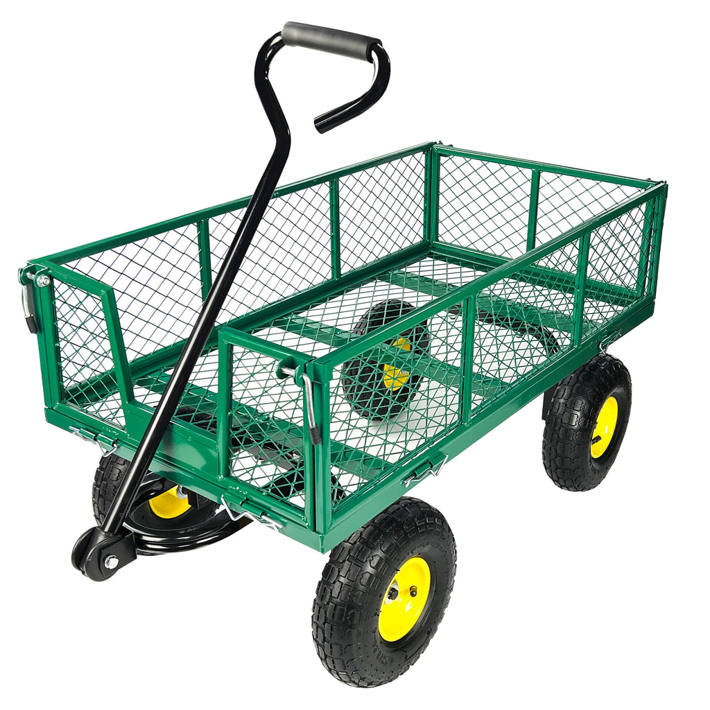 Leoglint Wagon Cart Garden cart trucks make it easier to transport firewood  Maximum static load is 880 lbs.