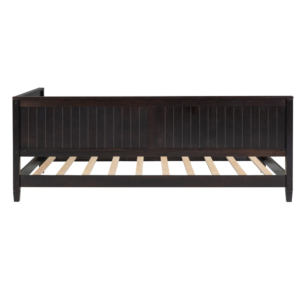 Leoglint Twin Size Wood Daybed/Sofa Bed Frame, Espresso