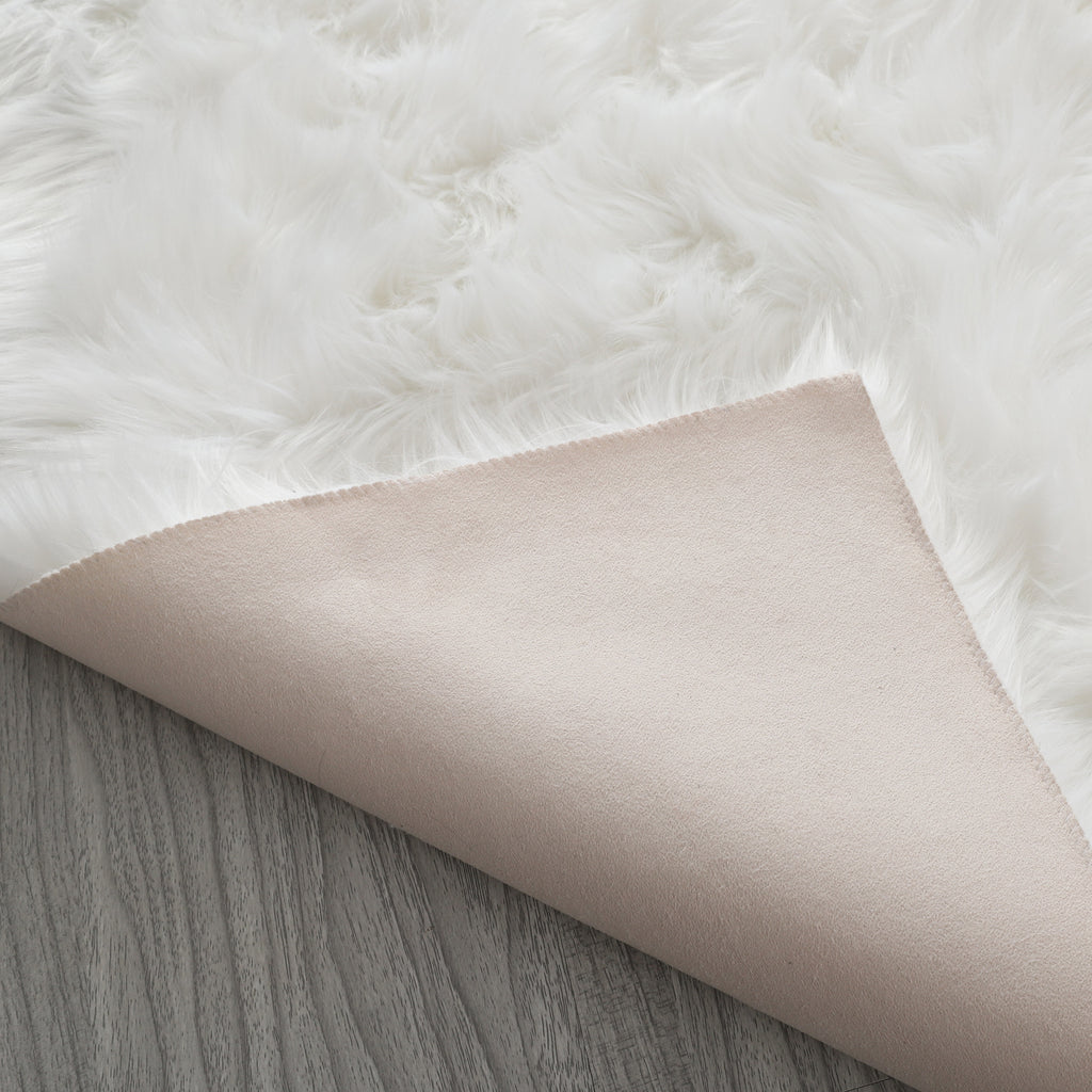 Leoglint "Cozy Collection" Ultra Soft Fluffy Faux Fur Sheepskin Area Rug