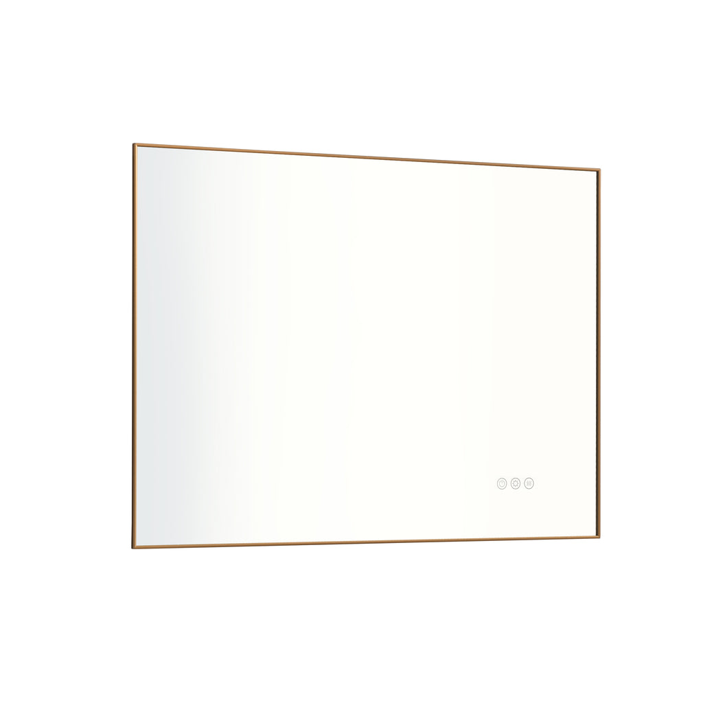 Leoglint 32 x 24 Inch LED Mirror Bathroom Vanity Mirror with Back Light, Wall Mount Anti-Fog Memory Large Adjustable Vanity Mirror