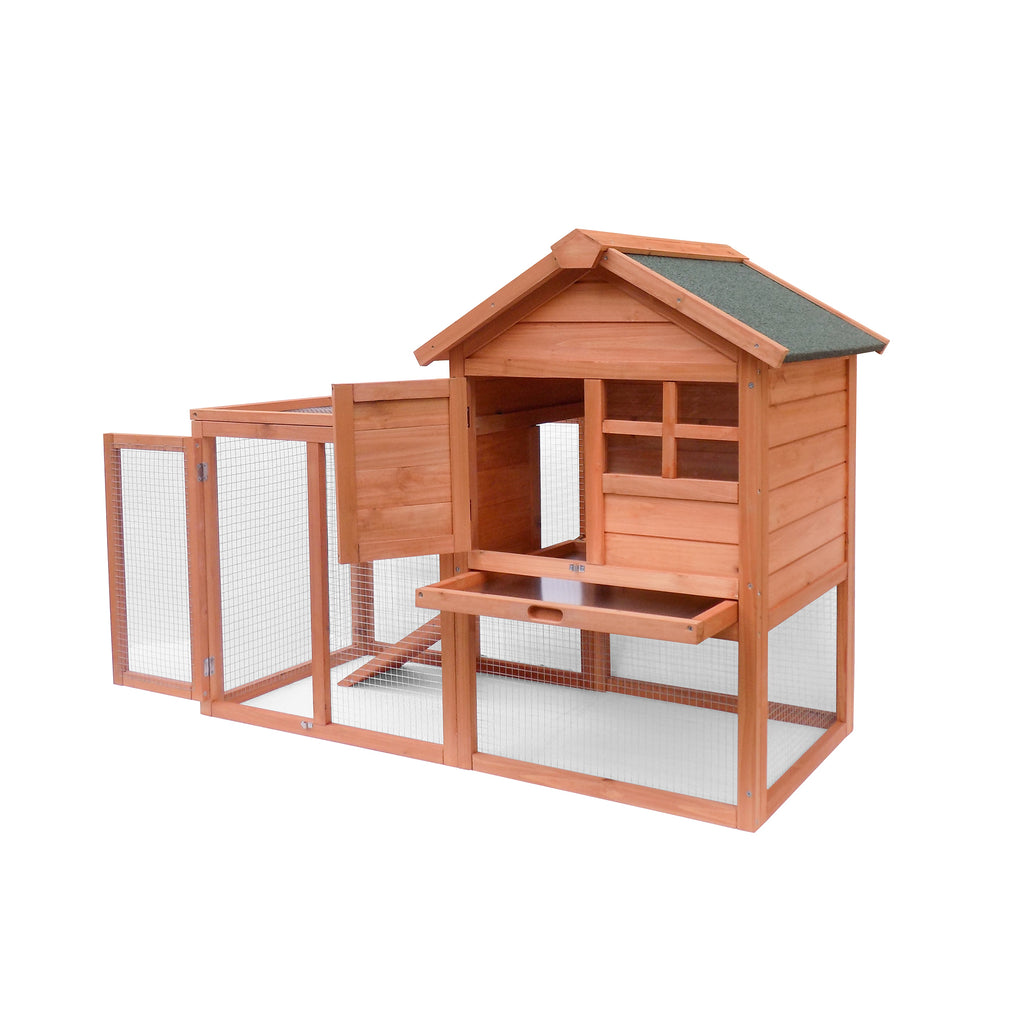 Leoglint Hot sale Easily-assembled wooden Rabbit house Chicken coop kennels