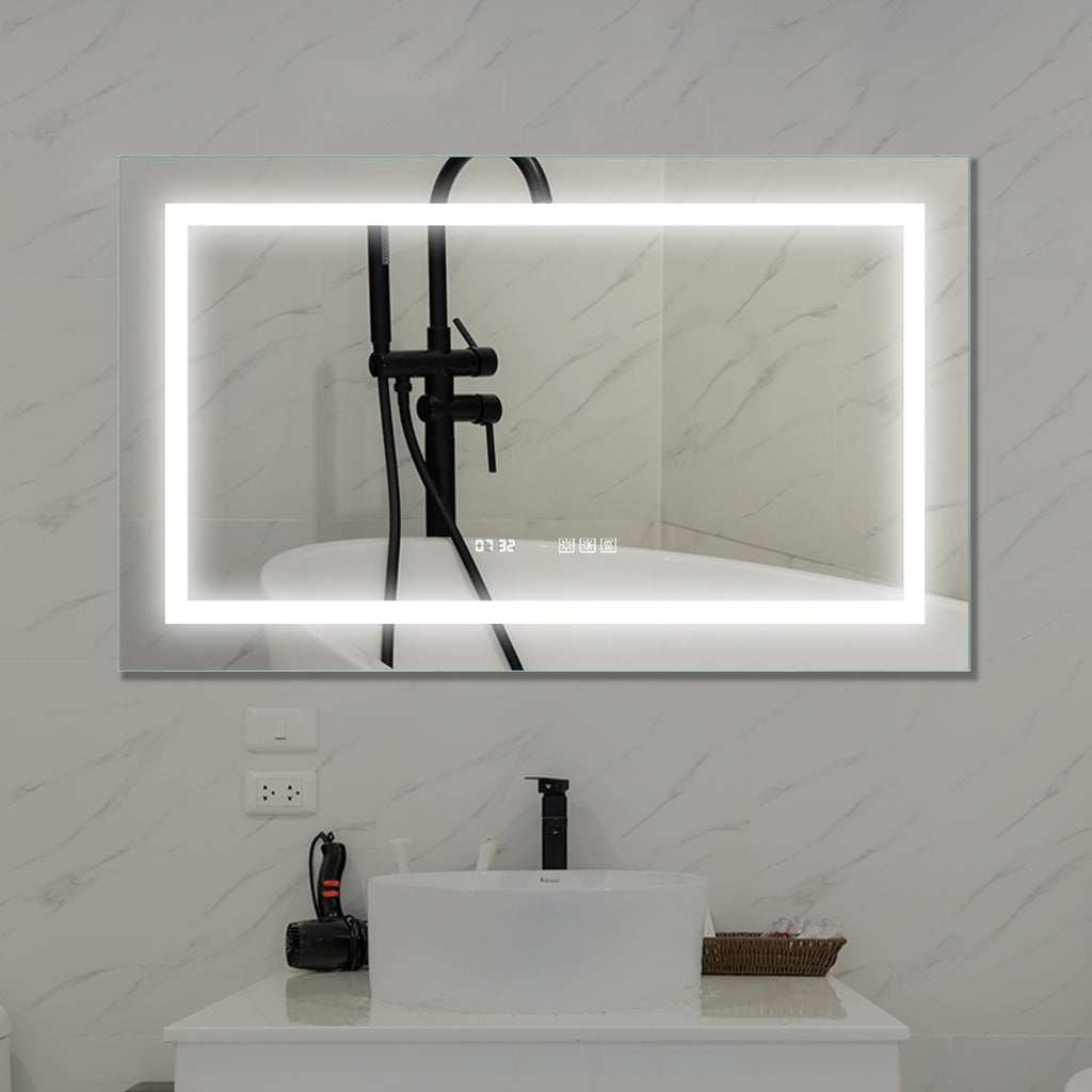 Leoglint 24''x40''LED Lighted Bathroom Medicine/Mirror Cabinet with Light-Sensor Night Light