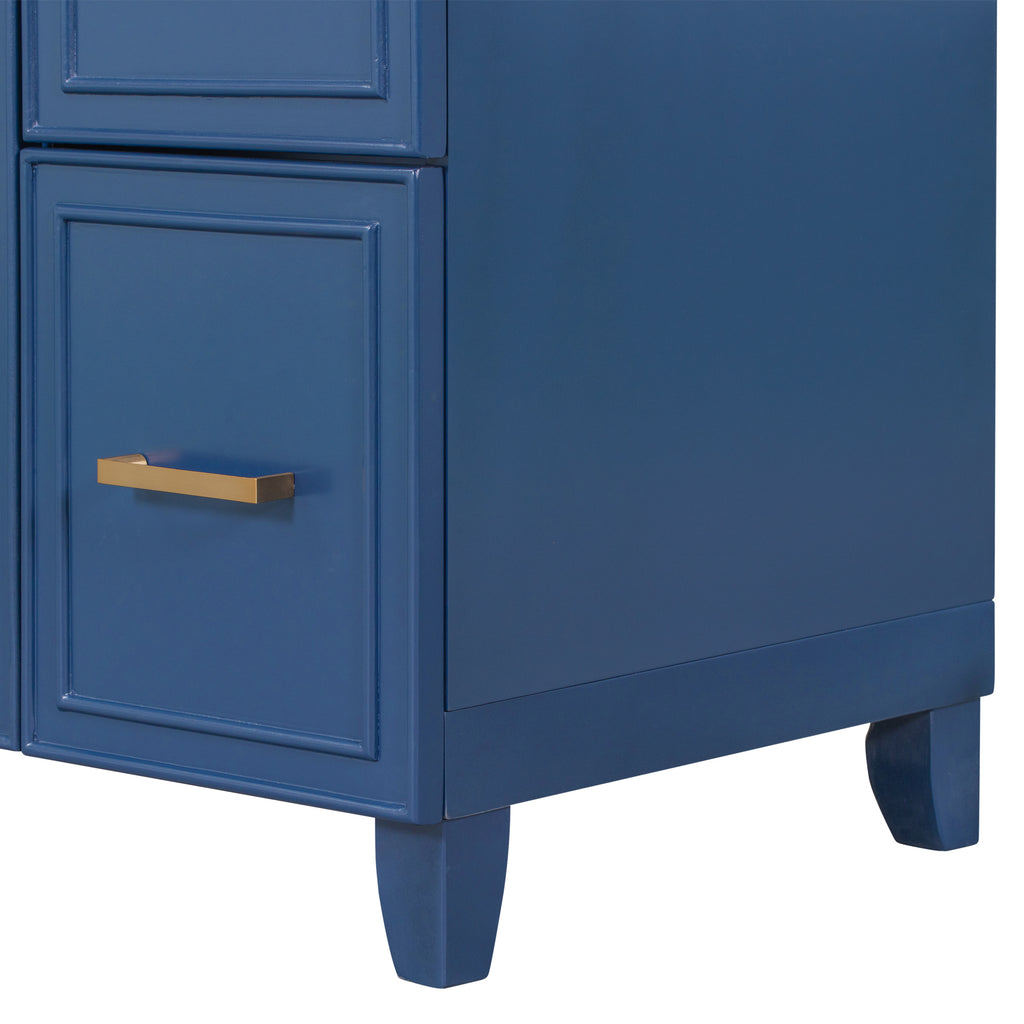 Leoglint [Cabinet Only] 36" Bathroom Vanity-Blue